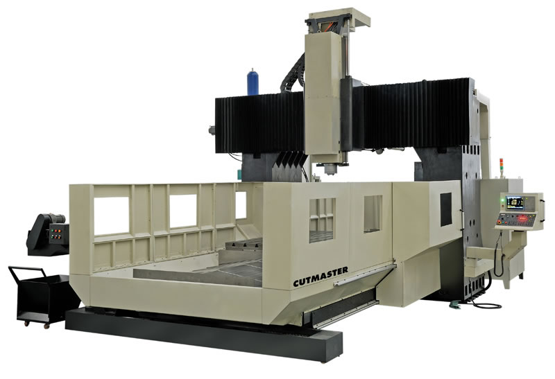 X=118" - Y=98" - Z=39" CUTMASTER ... DOUBLE COLUMN BRIDGE MILL.